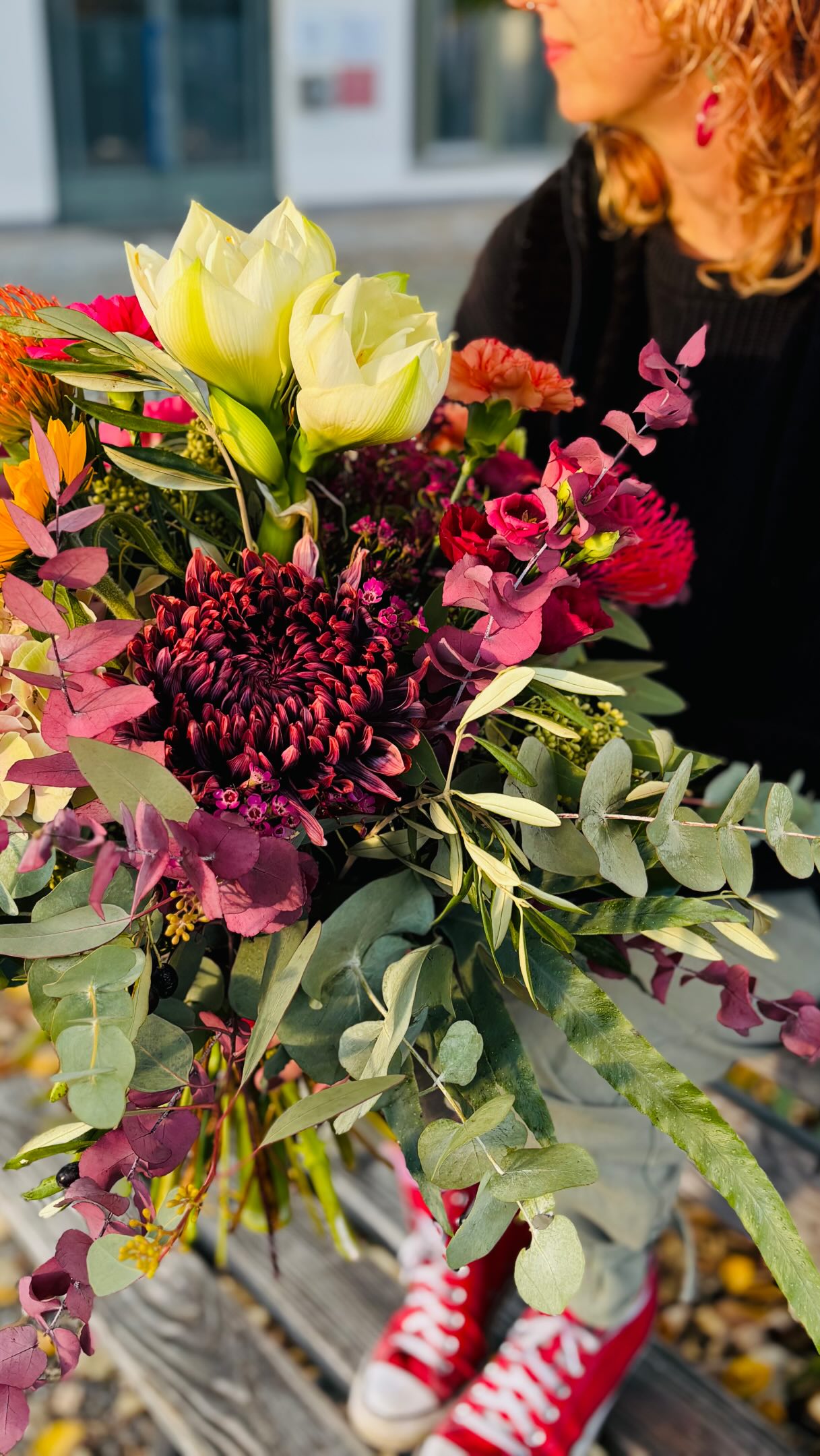 Wir lieben große bunte Blumensträuße